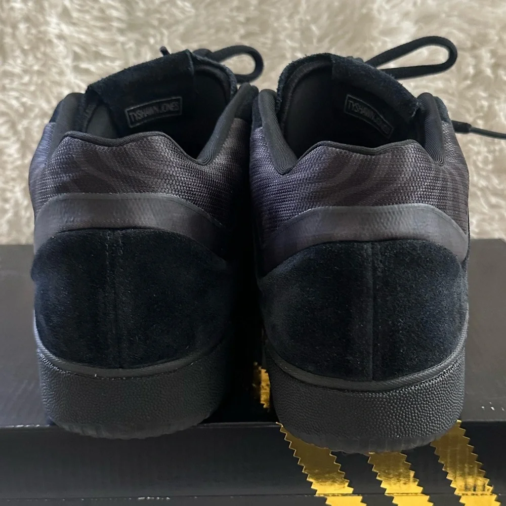 adidas x Spitfire Tyshawn Mid Black & Grey Skate Shoes #HQ9792 - Picture 4 of 15